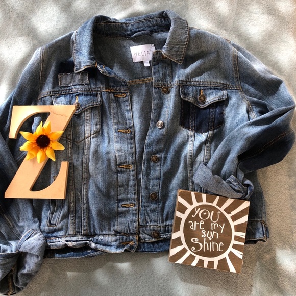 Color-block Jean Jacket - Picture 3 of 5